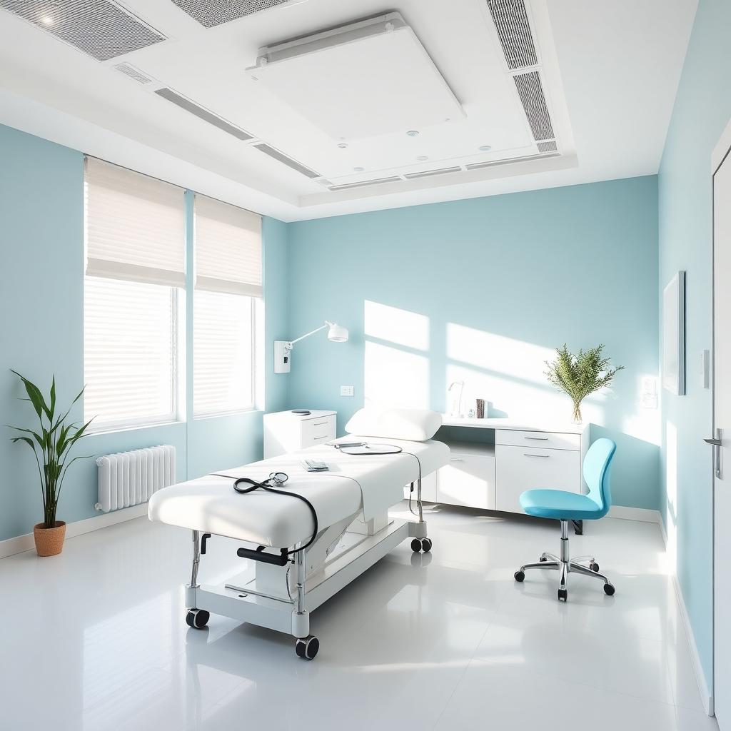 Bright and modern in-pharmacy clinic consultation room at Batu Pharmacy